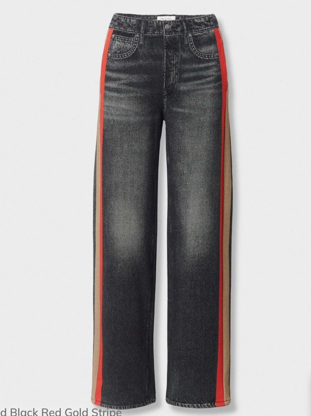 Rag & Bone Miramar Sport Stripe Track Pants Cotton Terry - Picture 2 of 12